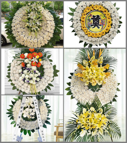 安徽黄山市徽州区岩寺镇临河村花圈速递